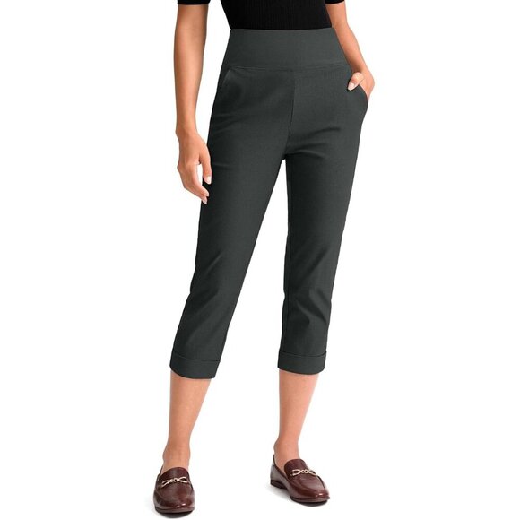 Rammus Graphite Grey Pull On Capri Pants with Pockets - Size 6, NWT - Picture 1 of 8
